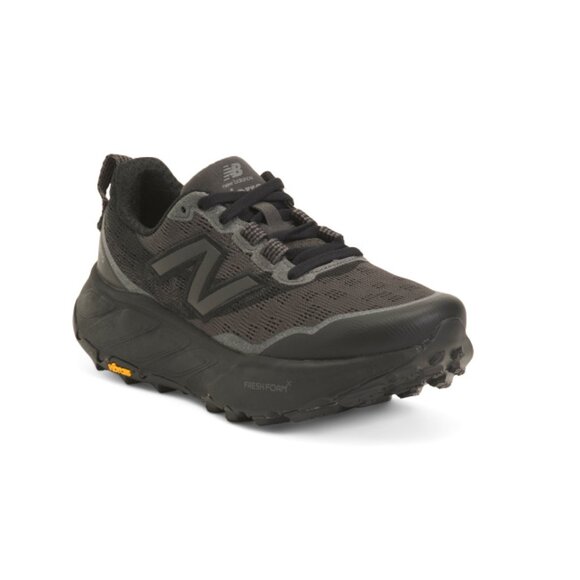 NEW BALANCE Black Wide Fresh Foam X Hierro V9 Performance Running Sneakers - Picture 1 of 2